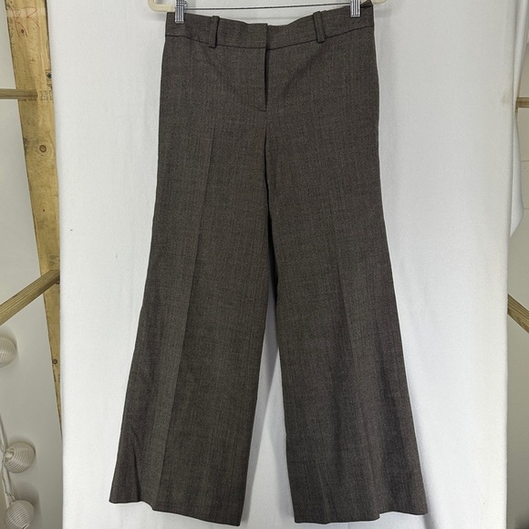 Ann Taylor Pants - Ann Taylor Womens Dress Career Pants Gray Herringbone Wool Blend Size 4